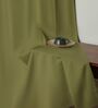 Olive green Green Cotton 230 GSM  Solid 5 Feet Room Darkening Eyelet Window Curtains (2 Pc)