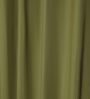 Olive green Green Cotton 230 GSM  Solid 7 Feet Room Darkening Eyelet Door Curtains (2 Pc)