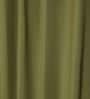 Olive green Green Cotton 230 GSM  Solid 9 Feet Room Darkening Eyelet Long Door Curtains (2 Pc)