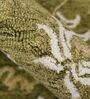 Green Persian Wool 5 ft x 7 ft Hand Tufted Carpet