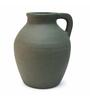 Olive Gris Rustic Minimalist Decorative Vase with Handle