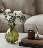 Olive Harmony Glass Vase