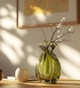 Olive Harmony Glass Vase