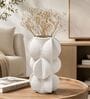 Olive Jaune Modern Textured Polyresin Sculptural Flower Vase