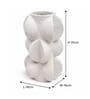 Olive Jaune Modern Textured Polyresin Sculptural Flower Vase