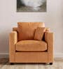 Trevi Furniture Olive Leatherette 1 Seater Sofa In Tan Colour