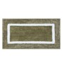 Olive Polyester Machine Made 60x40 cm Bath Mat