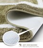 Olive Polyester Machine Made 60x40 cm Bath Mat