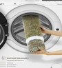 Olive Polyester Machine Made 60x40 cm Bath Mat