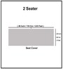 Olive Solid Velvet 2 Seater Quilted Sofa Cover (Protector)