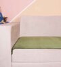 Olive Solid Velvet 3 Seater Quilted Sofa Cover (Protector)