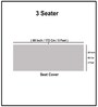 Olive Solid Velvet 3 Seater Quilted Sofa Cover (Protector) with Tassel