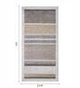 Olive Stripes Polypropylene 5 ft x 2.5 ft Machine Made Runner