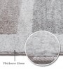 Olive Stripes Polypropylene 7 ft x 5 ft Machine Made Carpet