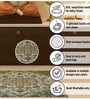 Olive Traditional Polyester 24x24 Inches Skid-Resistant Backing Prayer Mats (Pack of 1)