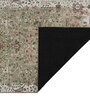 Olive Green Floral Polyester 9' X 12' Machine Made Carpet