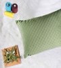 Olive Velvet Solid 12x18 inches Cushion Covers (Pack of 2)