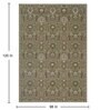Olive Vintage Polyester 8' X 10' Machine Made Carpet