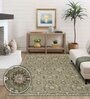 Olive Vintage Polyester 9' X 12' Machine Made Carpet