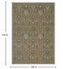 Olive Vintage Polyester 9' X 12' Machine Made Carpet