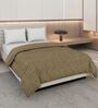 OliveandBrown Polyester Solid 200 GSM Double Bed Comforter