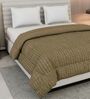 OliveandBrown Polyester Solid 200 GSM Double Bed Comforter