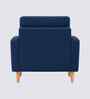 Oliver Boucle Fabric Lounge Chair In Blue Colour