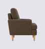 Oliver Boucle Fabric Lounge Chair In Brown Colour