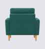Oliver Boucle Fabric Lounge Chair In Green Colour