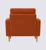 Oliver Boucle Fabric Lounge Chair In Orange Colour