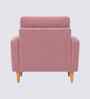 Oliver Boucle Fabric Lounge Chair In Pink Colour