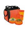 Oliveware Quick Carry Plastic Lunch Box With Bag