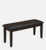Olivia  Solid Wood 4 Seater Dining Set with Bench in Brown Finish