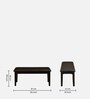 Olivia  Solid Wood 4 Seater Dining Set with Bench in Brown Finish