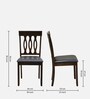 Olivia  Solid Wood 4 Seater Dining Set with Bench in Brown Finish