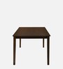Olivia  Solid Wood 4 Seater Dining Set with Bench in Brown Finish