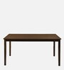 Olivia  Solid Wood 4 Seater Dining Set with Bench in Brown Finish