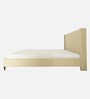 Olivia Velvet  King Size Bed in Beige  Colour