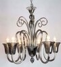 Olivia 6 Arms Glass Chandelier