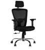 Olivia Ergonomic Chair in Chrome Black Colour