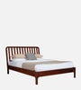 Olivia King Size Bed In Brown Finish