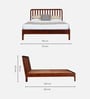 Olivia King Size Bed In Brown Finish
