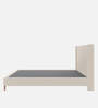 Olivia Velvet  King Size Bed in Beige  Colour