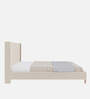 Olivia Velvet  King Size Bed in Beige  Colour