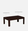 Olovi Sheesham Wood Coffee Table In Scratch Resistant Walnut Finish
