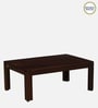 Olovi Sheesham Wood Coffee Table In Scratch Resistant Walnut Finish
