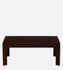 Olovi Sheesham Wood Coffee Table In Scratch Resistant Walnut Finish