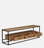 Olson Oak Wood TV Unit In Natural Finish