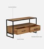 Olson Oak Wood TV Unit In Natural Finish With Storage