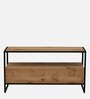 Olson Oak Wood TV Unit In Natural Finish With Storage